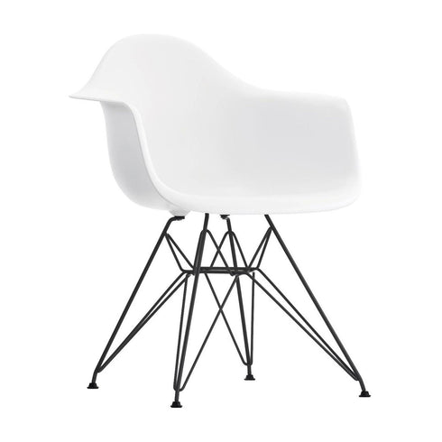Cadeira de Braços em Plástico Eames DAR / Base Preta